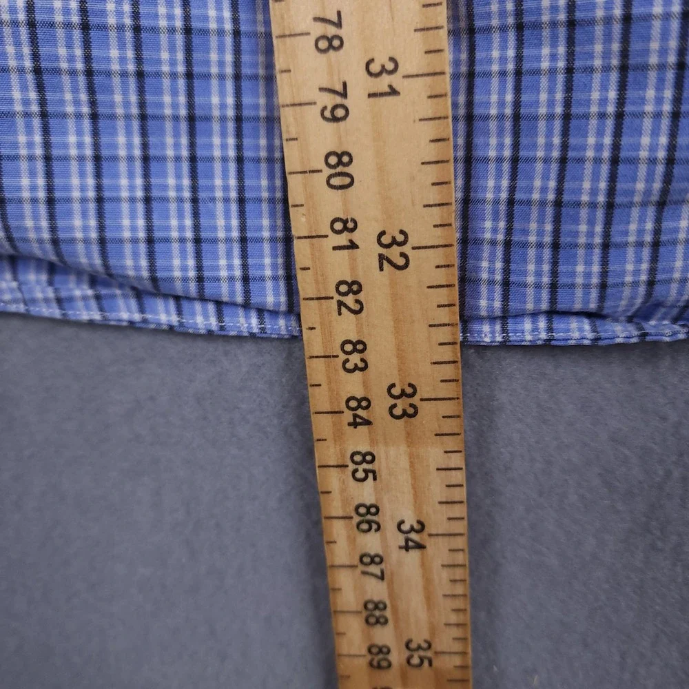 Ralph Lauren Blake Button Down Shirt Mens XL Blue Plaid Cotton‎ Classic Preppy